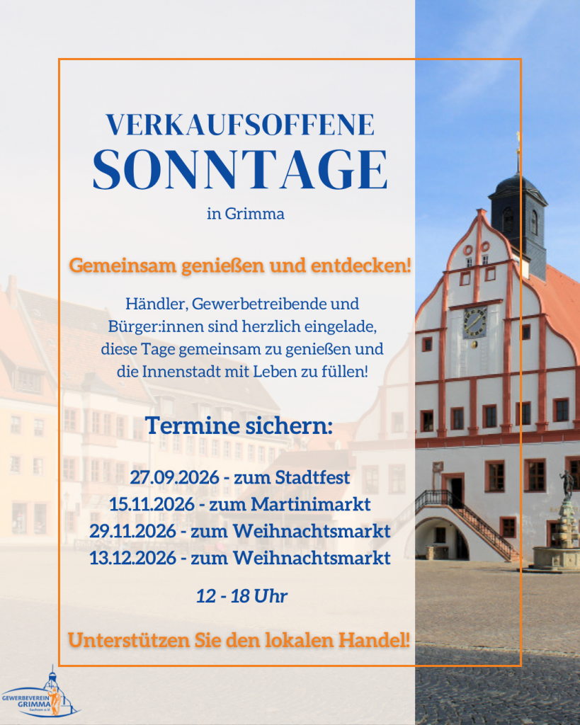Verkaufsoffene Sonntage 2026